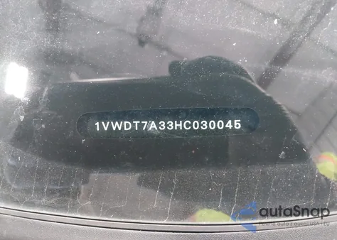 2017 Volkswagen Passat 1.8T R-Line from USA, damaged, VIN 1VWDT7A33HC030045